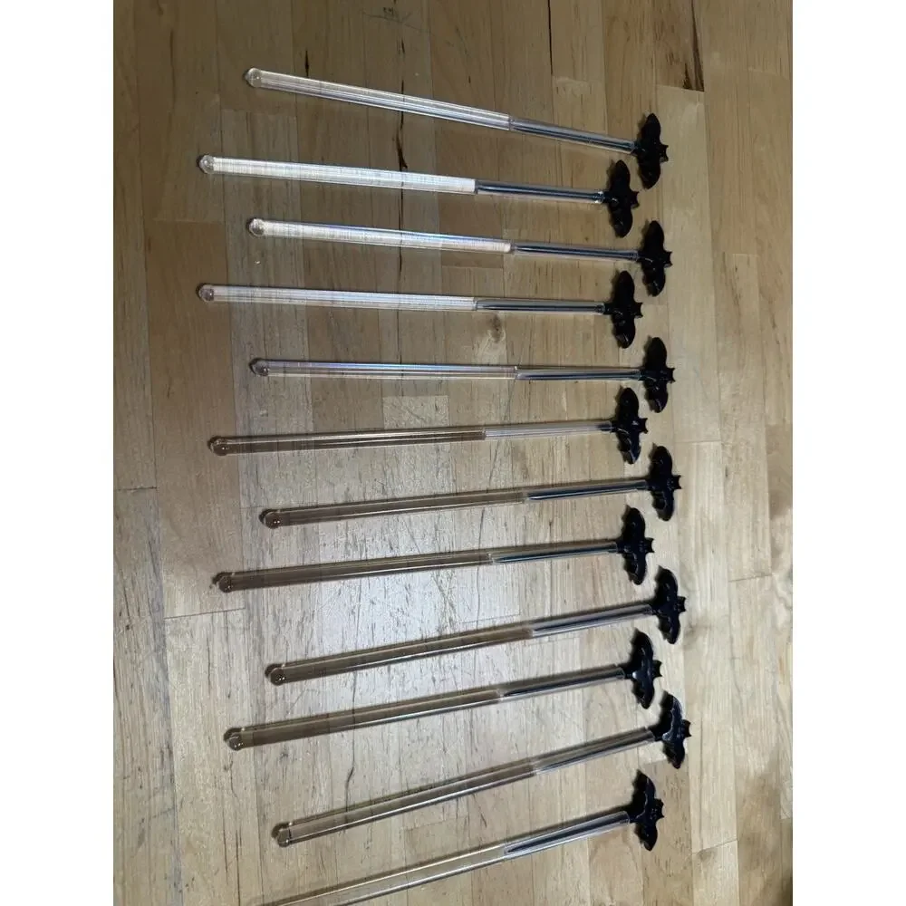 12 Pcs Halloween Sticks Bat Stirrers 8” NEW